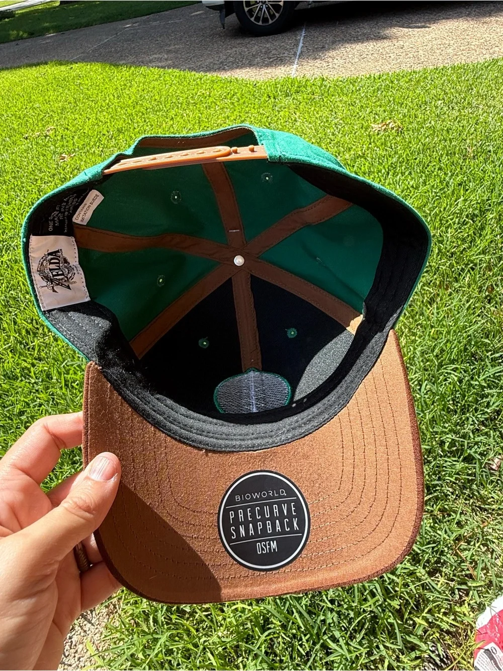 Nintendo Legend of Zelda Tears of the Kingdom Green Brown Snapback Hat Bioworld